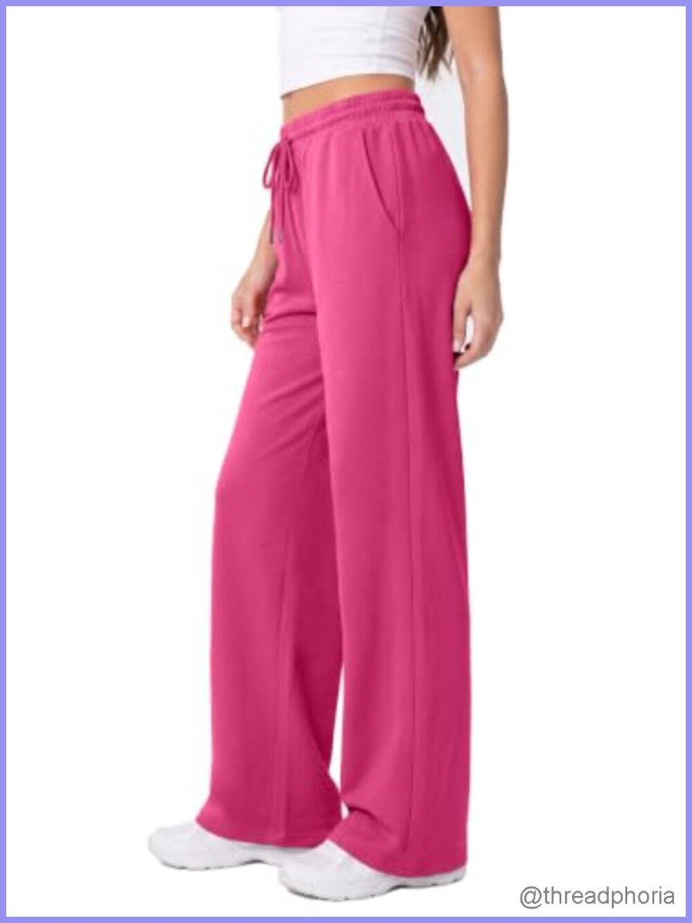 Wide Leg Sweatpants Women Baggy Joggers Pockets High Waist